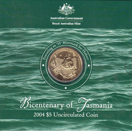 2004 Australia $5 (Bicentenary of Tasmania) K000198